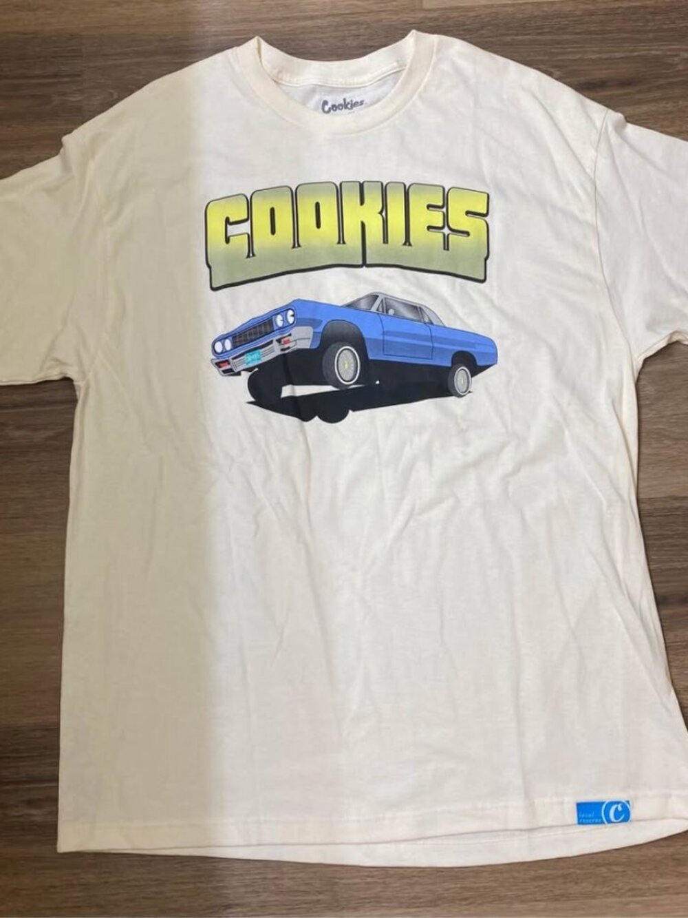 Cookies Flippin’ My Switches Lowrider Graphic Tee XL Peach Streetwear Shirt